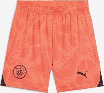 Regular Pantalon de sport 'Manchester City 24/25' PUMA en orange : devant