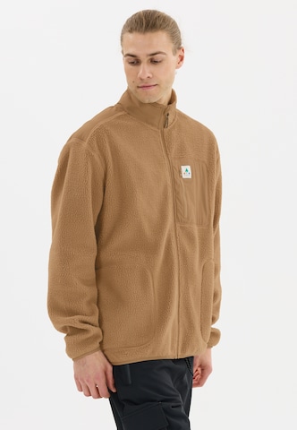 Whistler Athletic fleece jacket in Brown: front