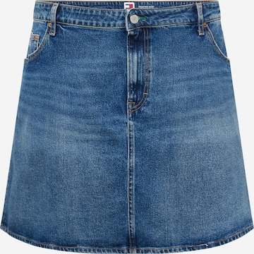 Tommy Jeans Curve Rok in Blauw: voorkant