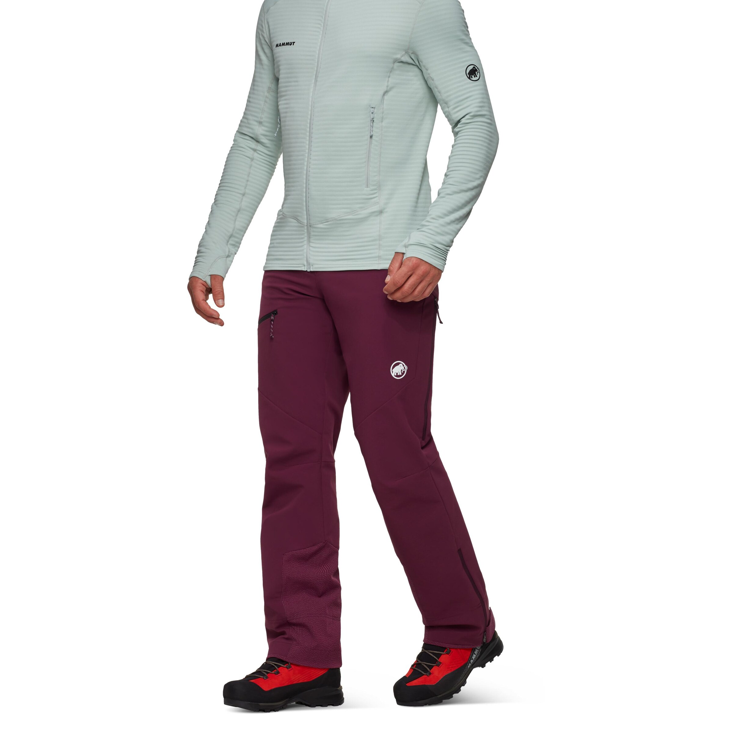 MAMMUT Regular Athletic Pants 'Taiss Guide' in Red