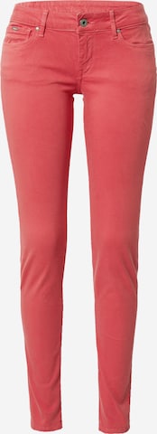 Coupe slim Jean 'Soho' Pepe Jeans en rouge : devant