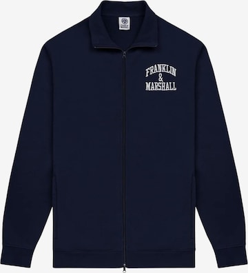 FRANKLIN & MARSHALL Sweatjacke in Blau: Vorderseite