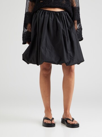 WEEKDAY Rok 'Olivia' in Zwart: voorkant