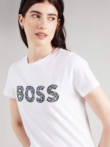 BOSS T-shirt i vit