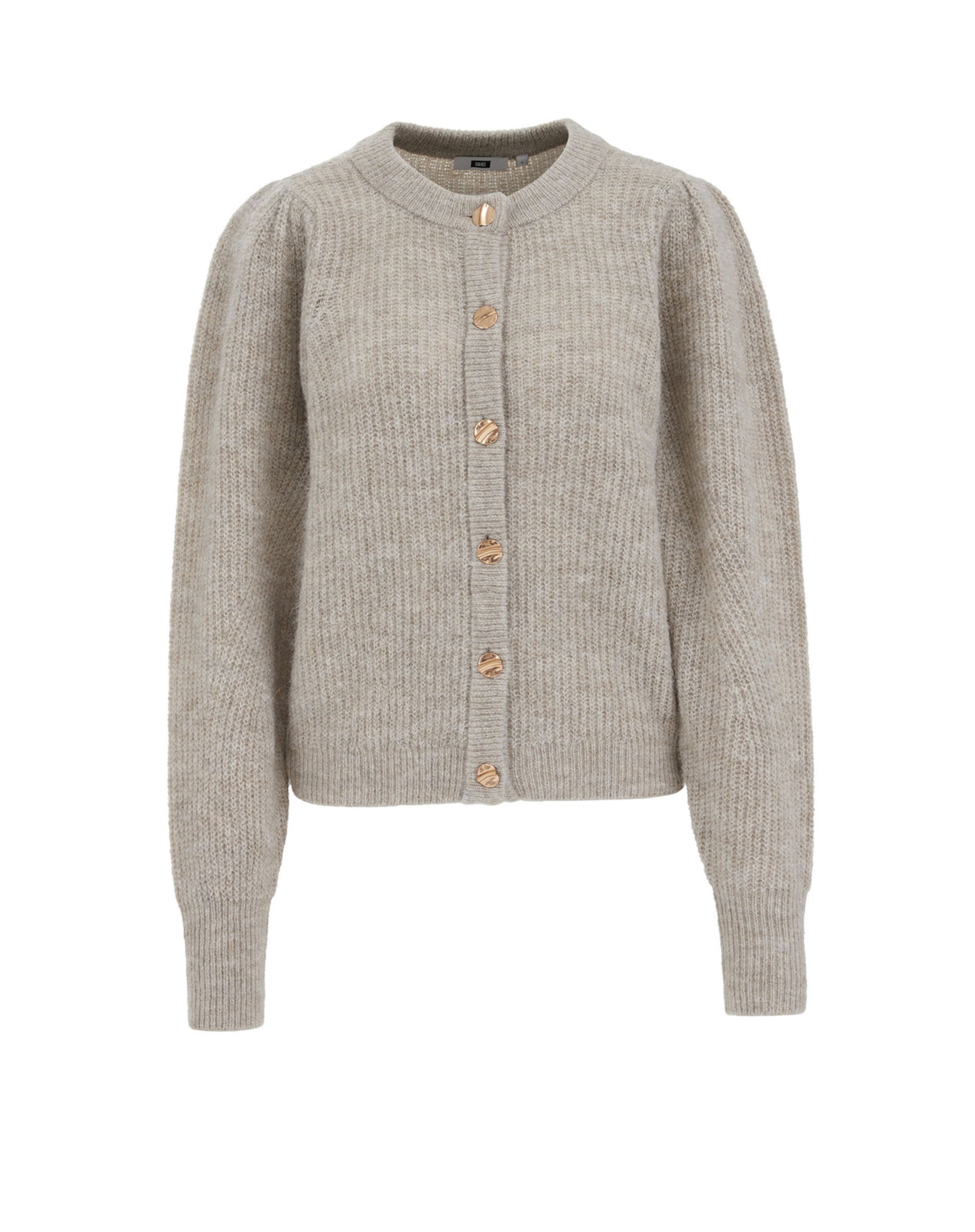 WE Fashion - Casaco de malha em bege: frente