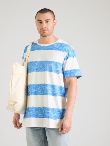 INDICODE JEANS Majica 'Paint' | modra barva: sprednja stran