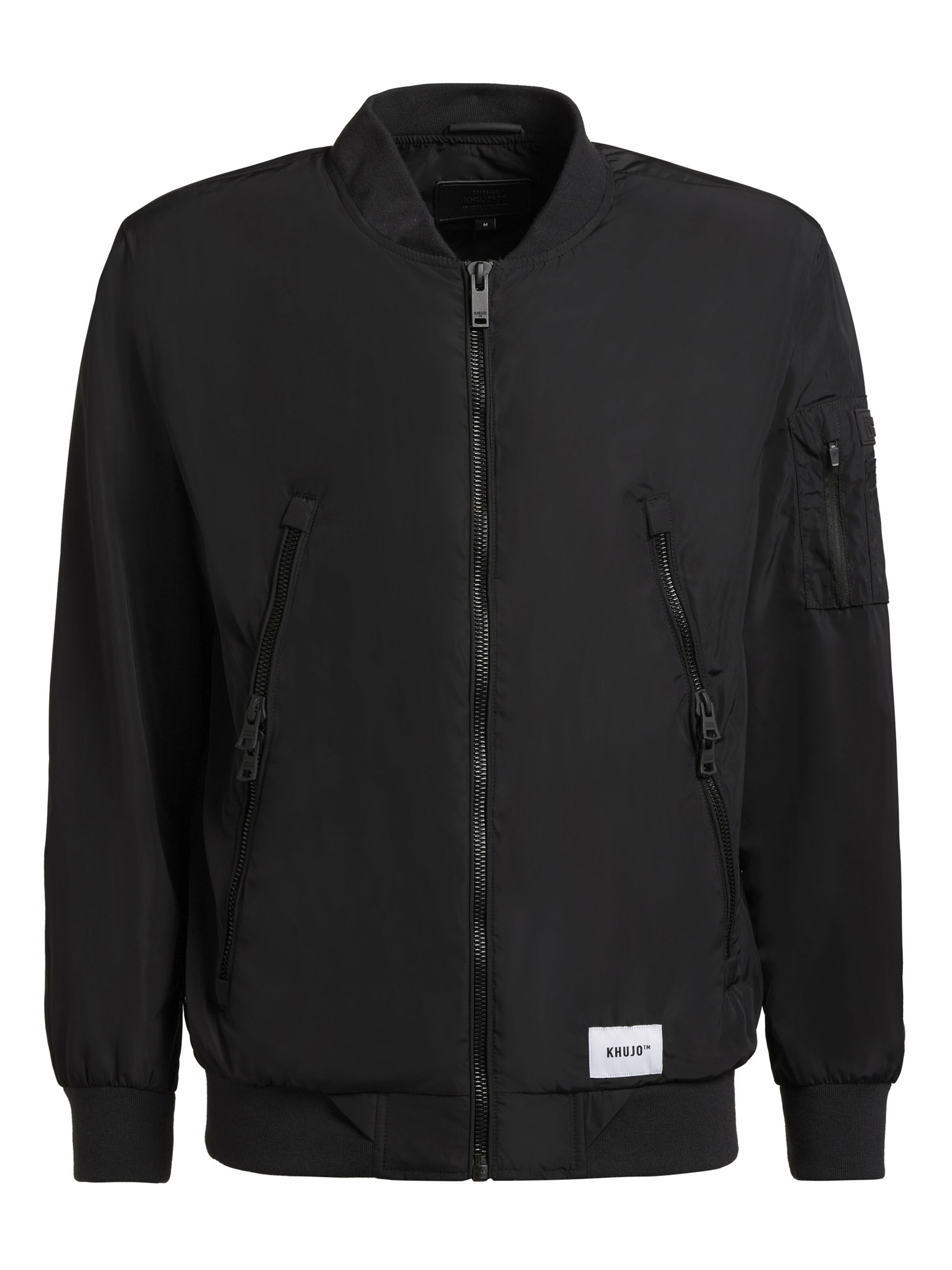 khujo Between-Season Jacket 'Listener' in Black: front