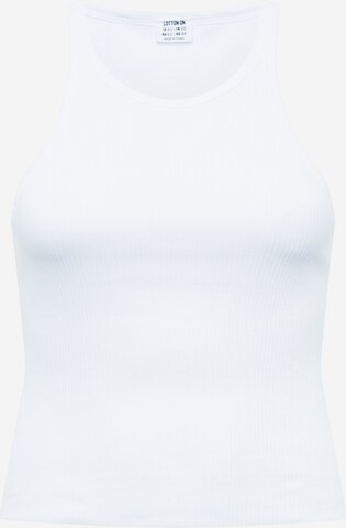 Cotton On Curve Top in White: front