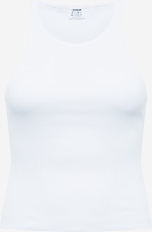 Cotton On Curve Top in White: front