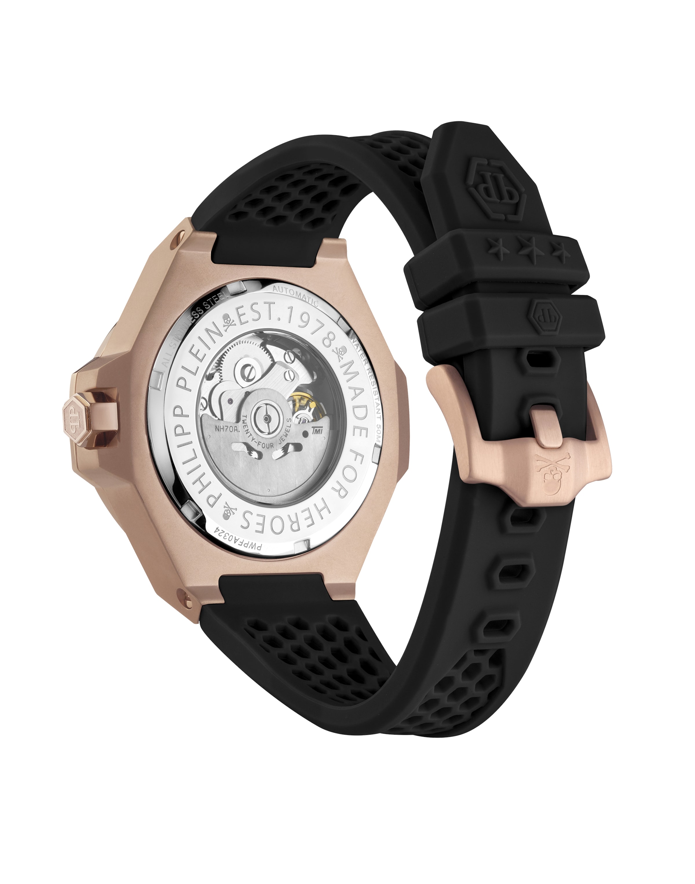 Philipp Plein Uhr 'Skeleton Royal' in Gold