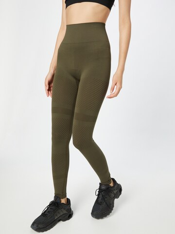 Casall Workout Pants 'Casall Seamless Block Heart Shape Tights' in Green: front