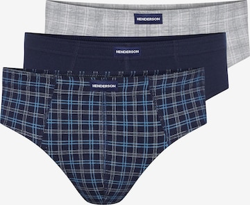 Henderson Slip 'Klassische Slips 3er-Pack aus Baumwolle bequem atmungsaktiv Classic XXL' in Blauw: voorkant