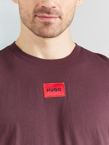 HUGO T-Shirt 'Diragolino212' in Lila