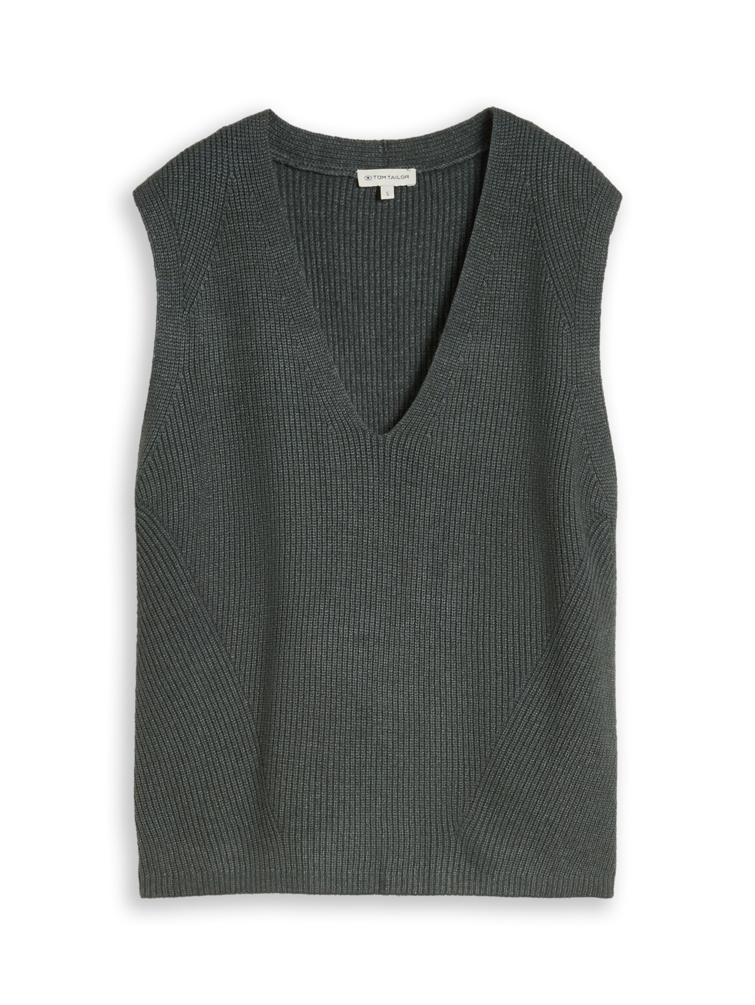 TOM TAILOR Pullunder in Green: front