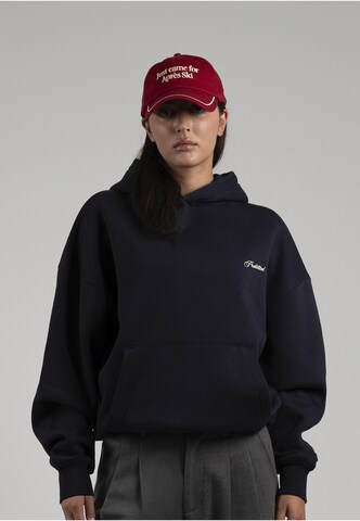 Sweat-shirt Prohibited en bleu : devant