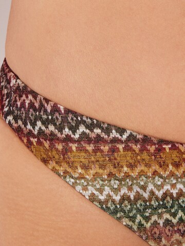 CALZEDONIA Bikini Bottoms 'Elegant Ethnic' in Green
