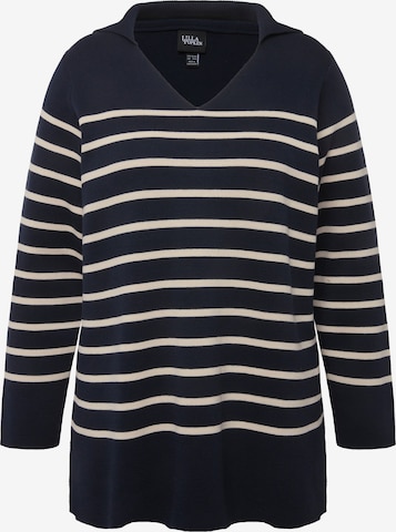 Pull-over Ulla Popken en bleu : devant