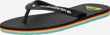 Tongs 'MOLOKAI' QUIKSILVER en noir : devant