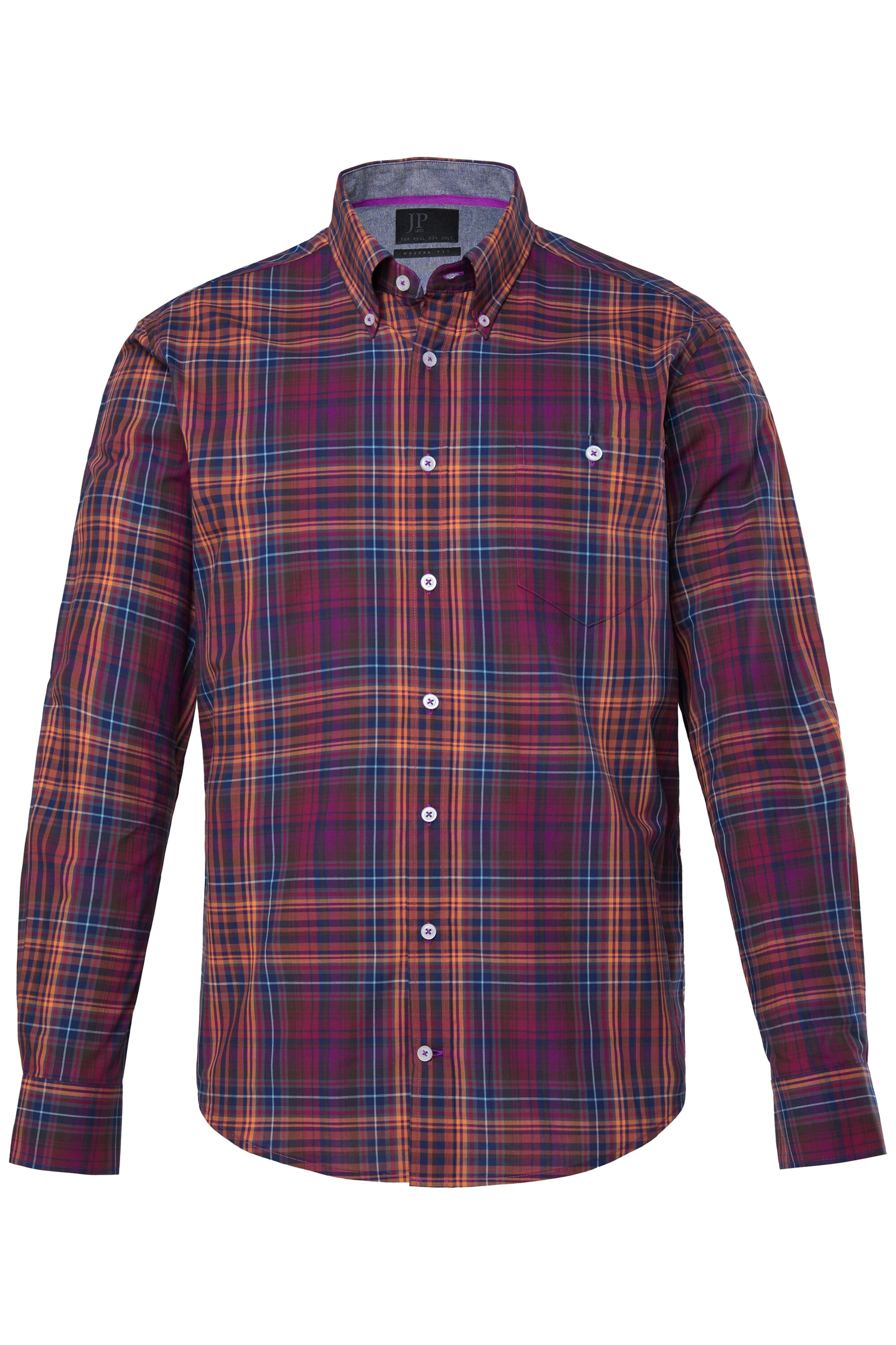 JP1880 Regular Fit Hemd in Rot: Vorderseite