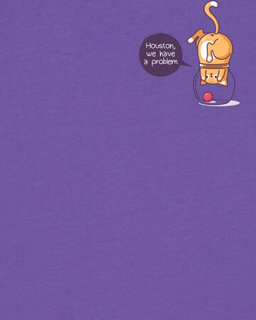 T-shirt 'Funny Cat' Watapparel en violet