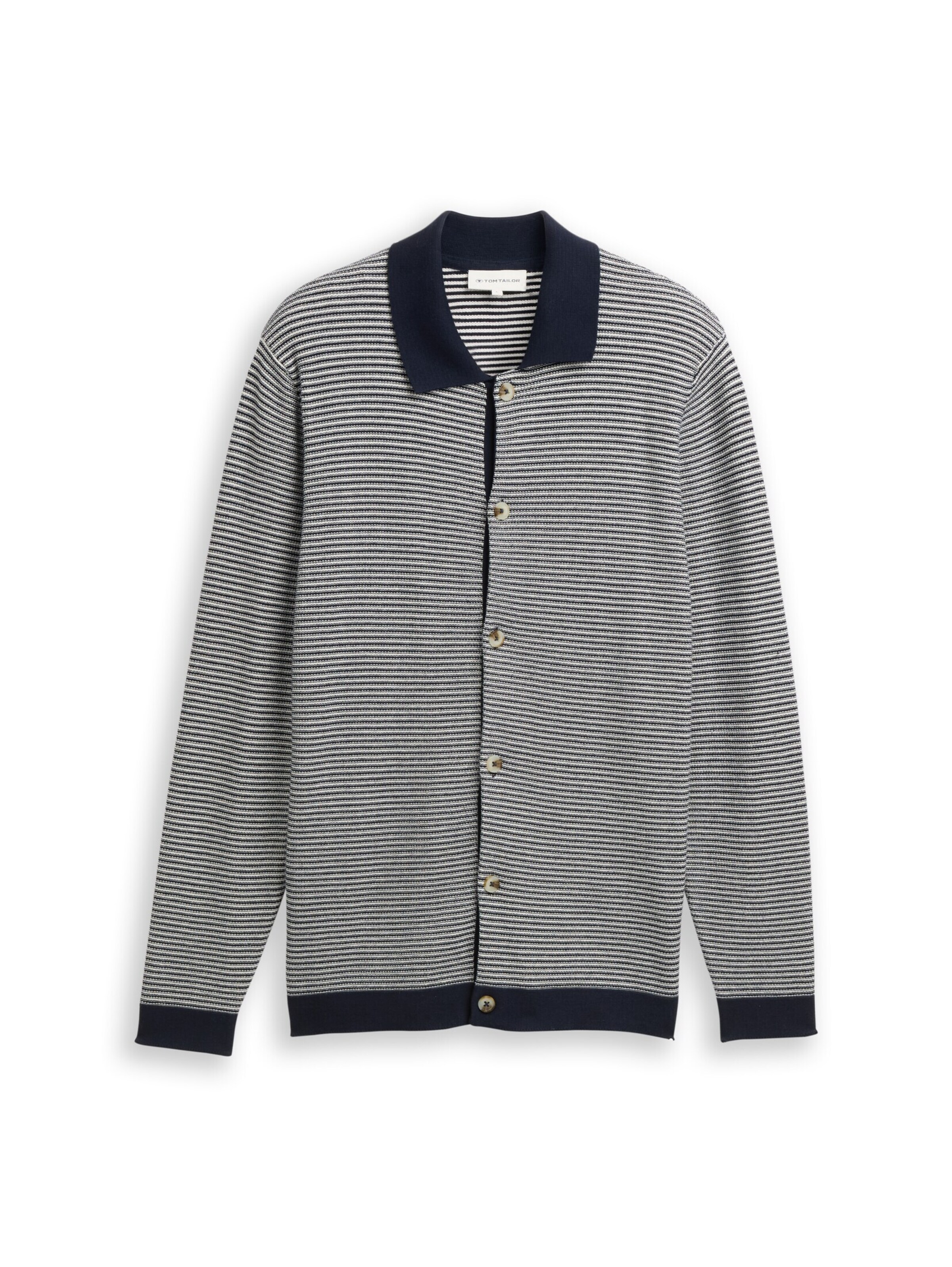 TOM TAILOR Knit cardigan in Blue: front