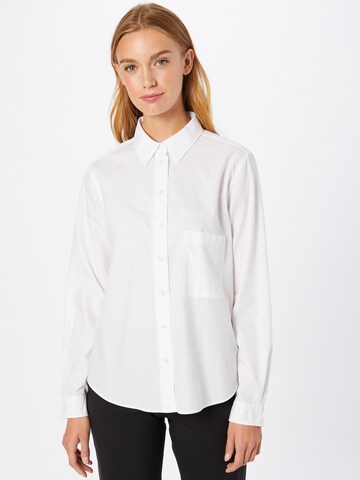 BOSS Blouse 'Bemanew' in Wit: voorkant