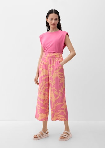 Wide Leg Pantalon s.Oliver en orange