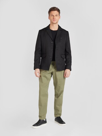 JACK & JONES Regular Pleat-Front Pants 'BILL BOWIE' in Green