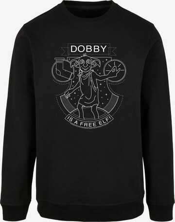 ABSOLUTE CULT Sweatshirt 'Harry Potter - Dobby Seal' in Zwart: voorkant