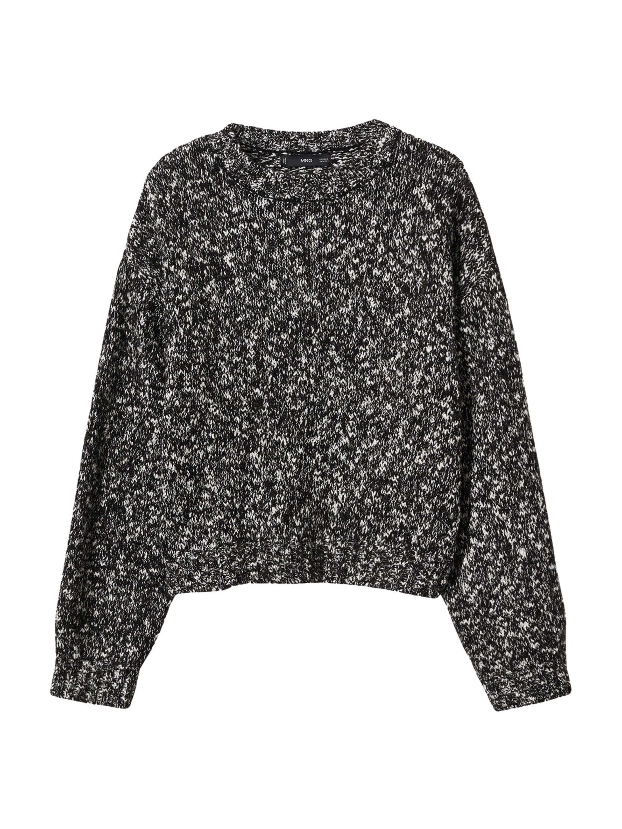 MANGO Pullover 'Peppery' in Schwarz: Vorderseite