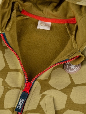 SIGIKID Sweat jacket 'Sweatjacke Dino Fun' in Green