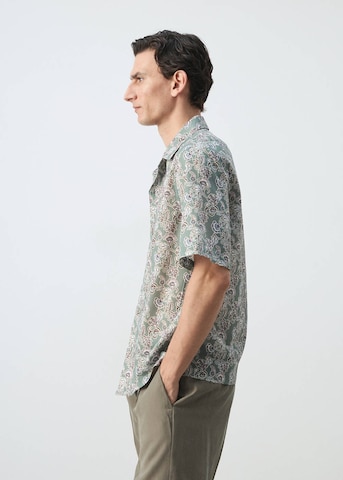 MANGO MAN Comfort fit Button Up Shirt 'Atenea' in Green