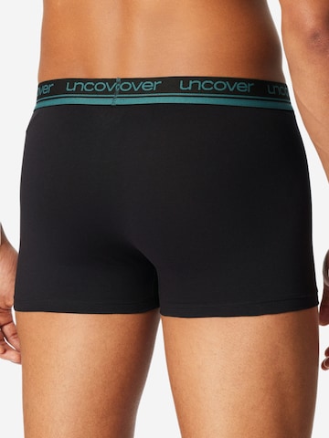 uncover by SCHIESSER Boxershorts 'Cotton' in Zwart