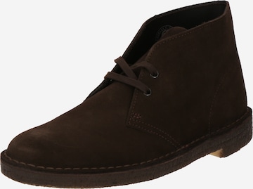 ruda Clarks Originals „Chukka“ batai 'Desert': priekis