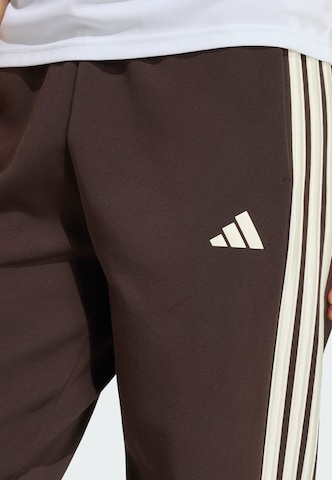 Effilé Pantalon de sport 'Stadium' ADIDAS SPORTSWEAR en marron