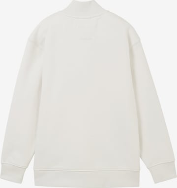 TOM TAILOR Sweatshirt i vit