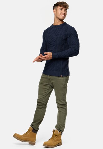 INDICODE JEANS Pullover in Blau