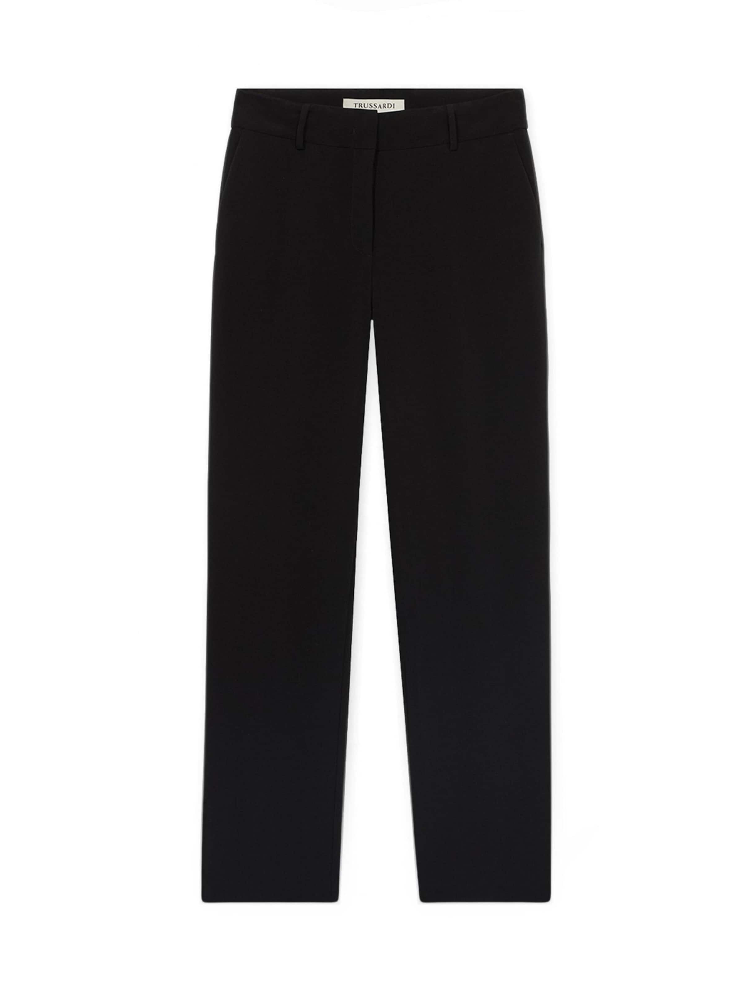 Trussardi - regular Pantalón en negro: frente