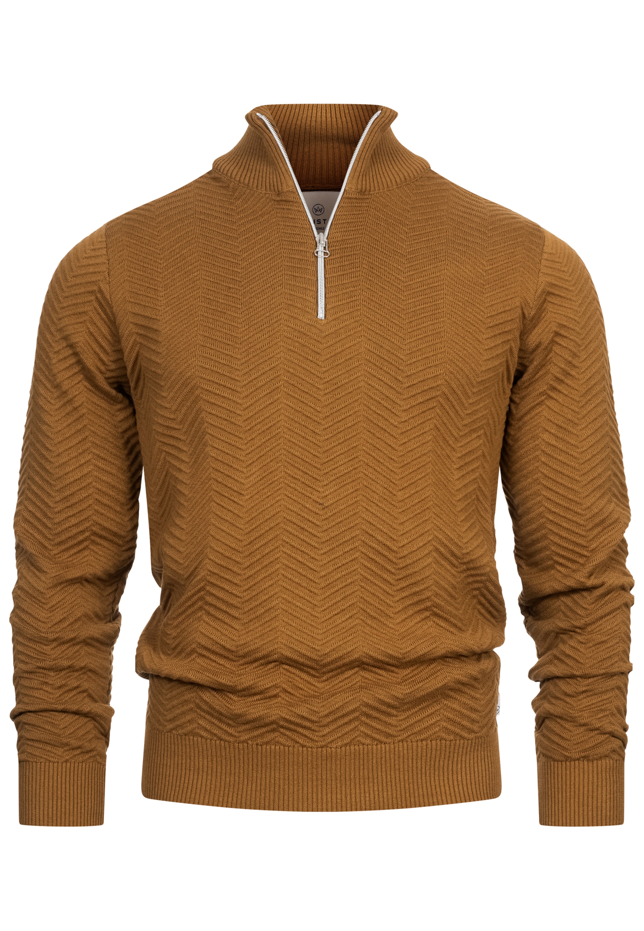 Kronstadt Pullover 'Carlo' in Orange: Vorderseite