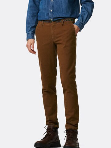 Regular Pantalon chino MMXGERMANY en marron : devant