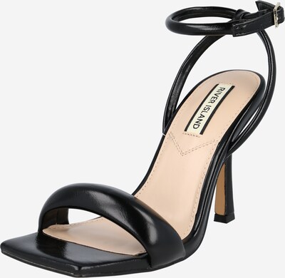 River Island Sandales à lanières en noir, Vue avec produit