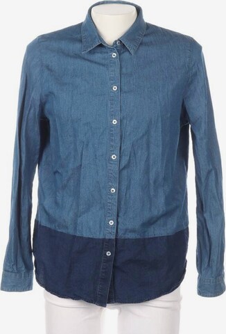 LACOSTE Button Up Shirt in S in Blue: front