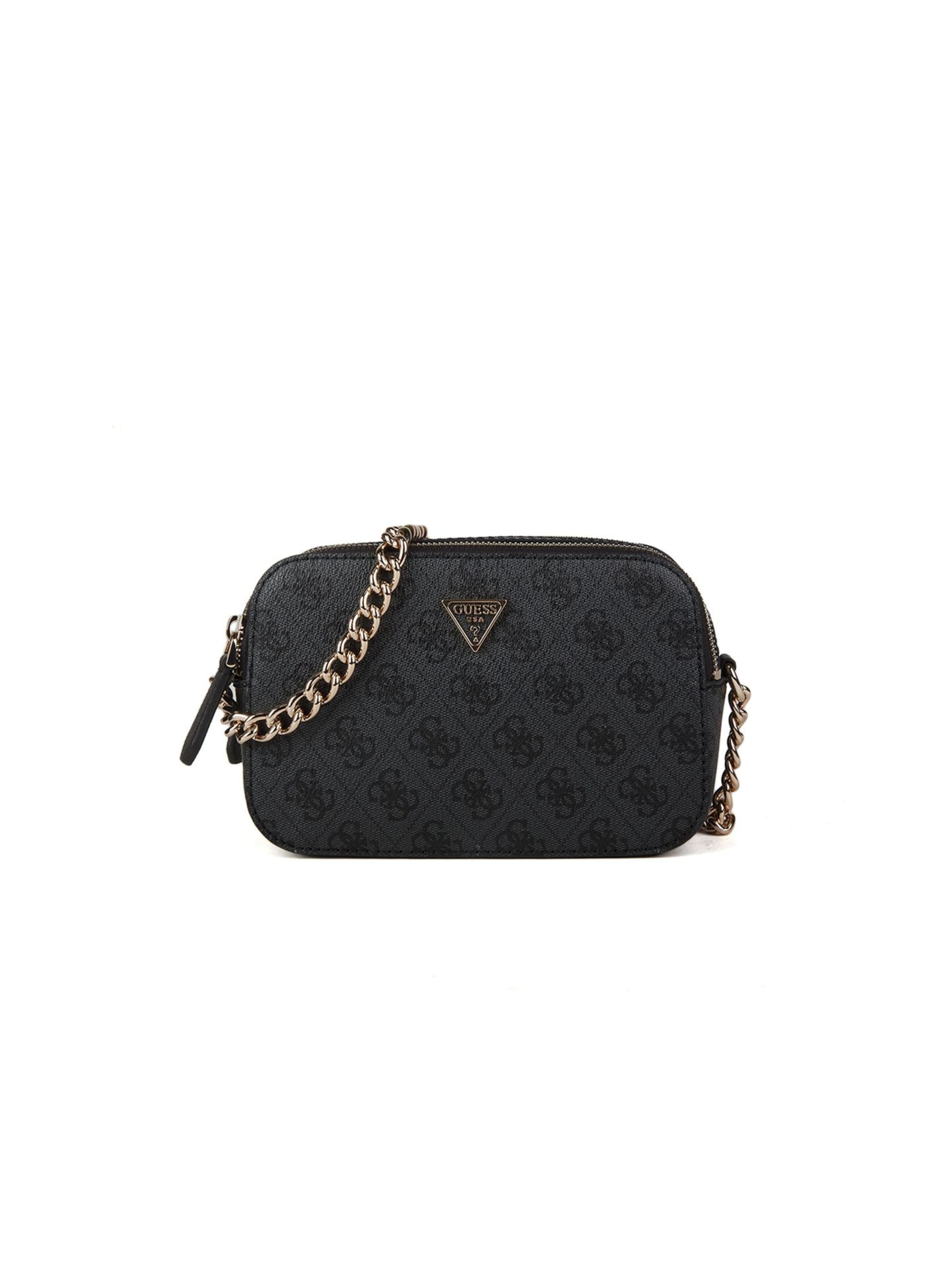 GUESS Umhängetasche 'Noelle Ii Crossbody Camera'‌‌‌‌‌ in Grau: Vorderseite