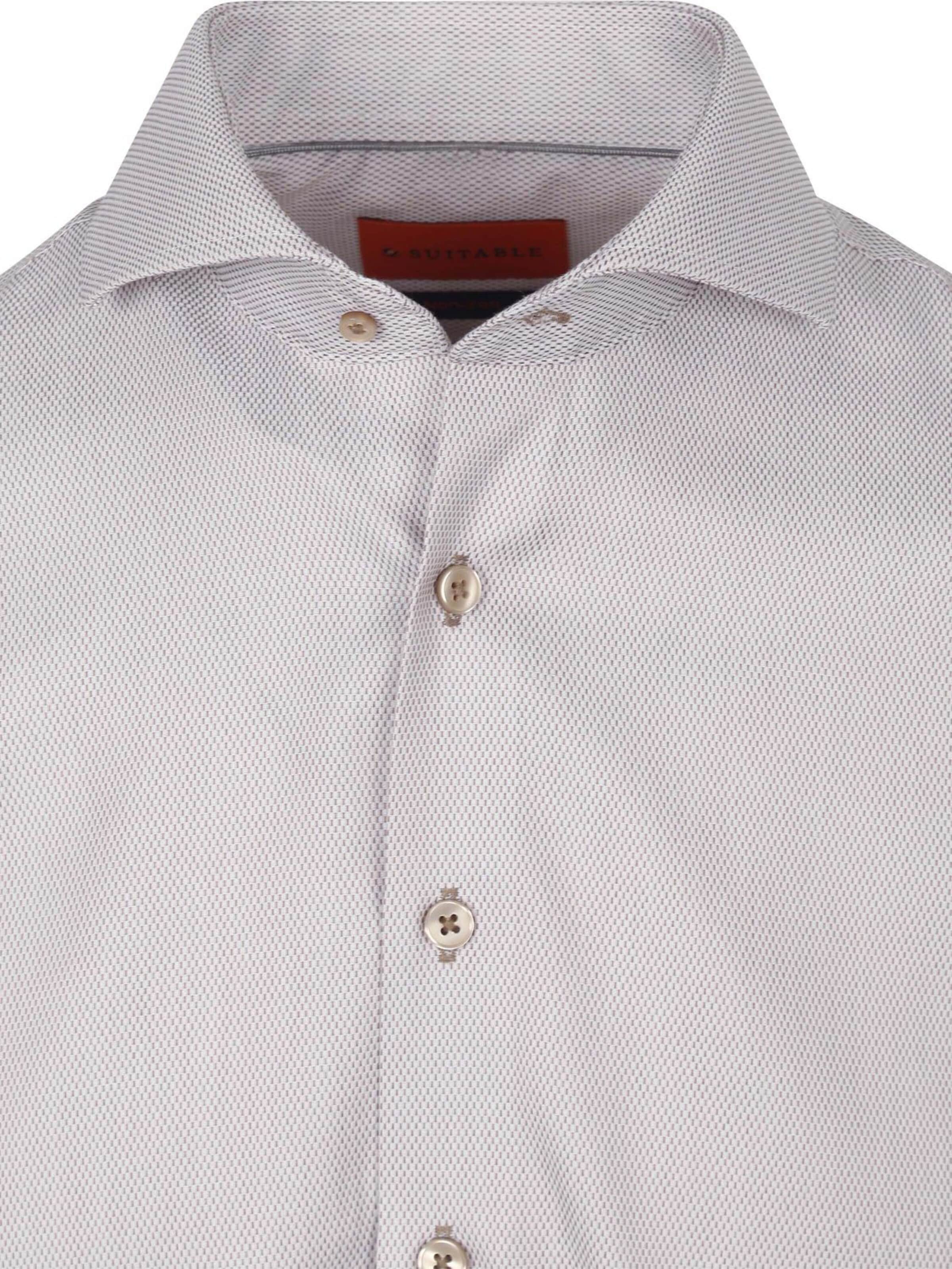 Suitable Slim Fit Hemd‌‌ in Beige