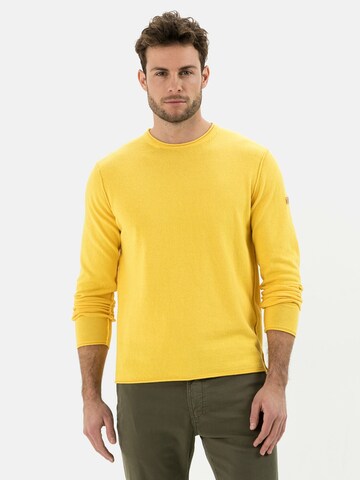 CAMEL ACTIVE Sweater in Yellow: front