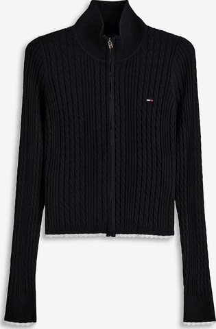 Tommy Jeans Knit cardigan in Black: front