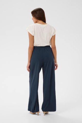 Kaffe Loosefit Kalhoty se sklady v pase 'KAphoebe' – modrá