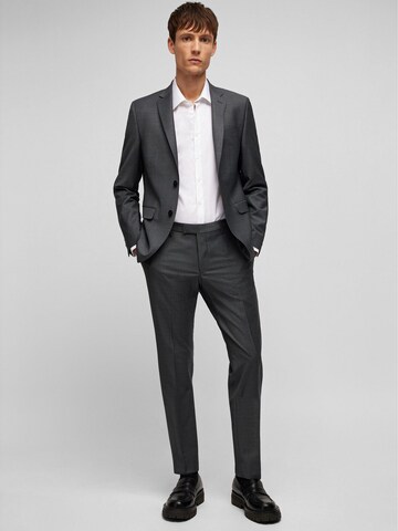 HECHTER PARIS Slim Fit Business-Sakko in Grau