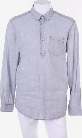 s.Oliver Button Up Shirt in L in Grey: front