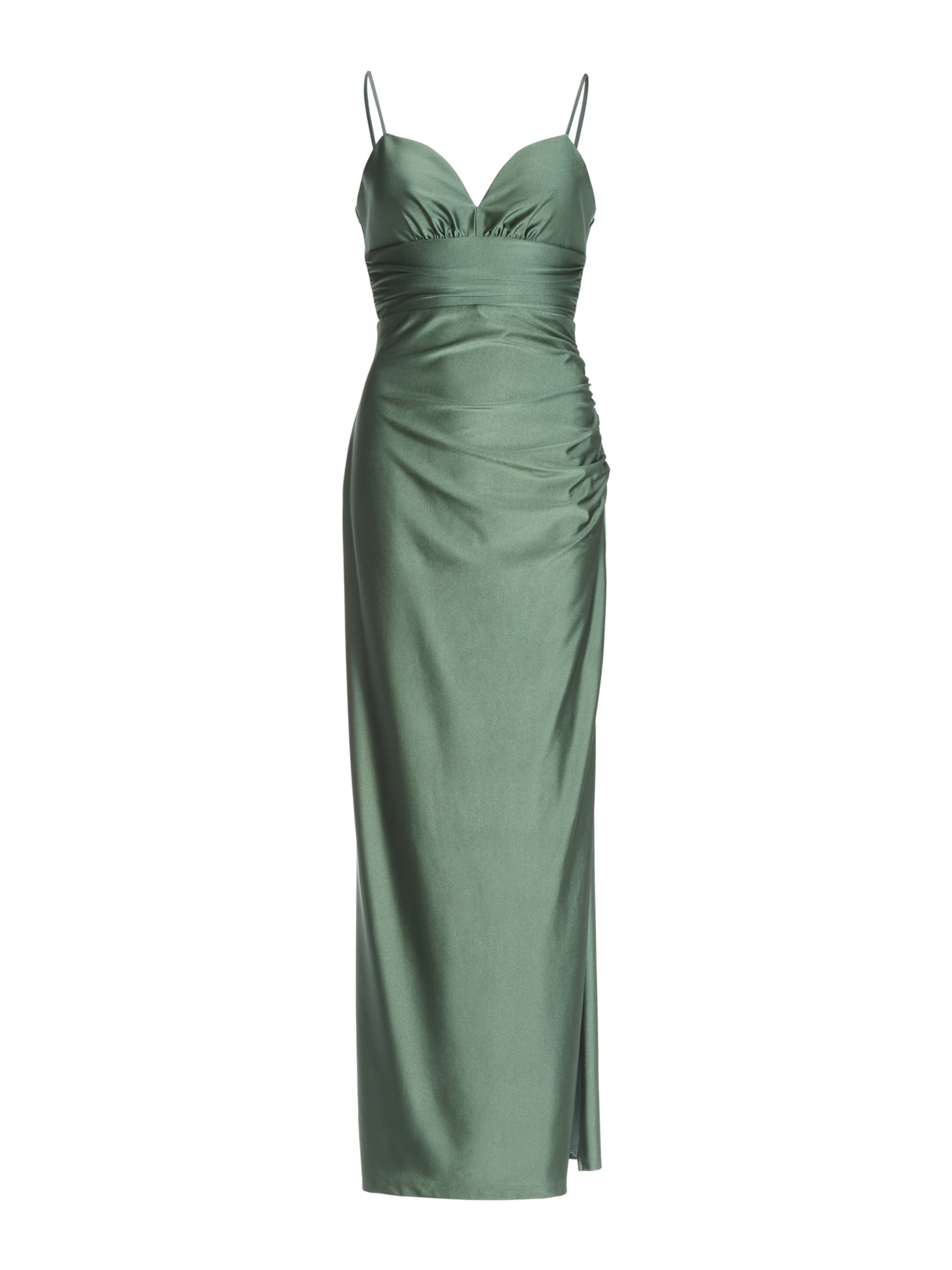 SWING Вечерна рокля в зелено: отпред